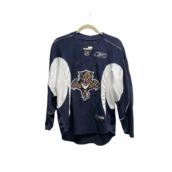 Signed Florida Panthers Authentic Reebok Practice Jersey Size 54 NHL Fight Strap - Picture 1 of 5